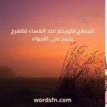 عبارات مساء