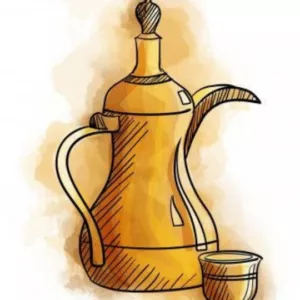 رسومات دلة قهوة عربية رسمة تراثية سعودية رسومات يوم التأسيس