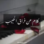 كلام عن فراق الحبيب