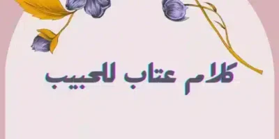 عتاب للحبيب