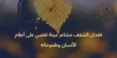 الشغف كلام عن فقدان الشغف