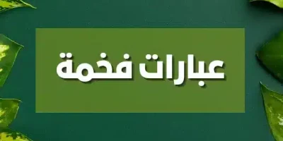 عبارات فخمة