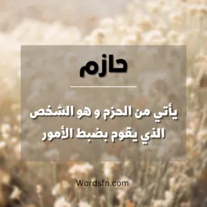 اسم حازم و معنى اسم حازم اسماء اولاد جديده كتالوج اسماء اولاد اسامي اولاد اسماء عيال