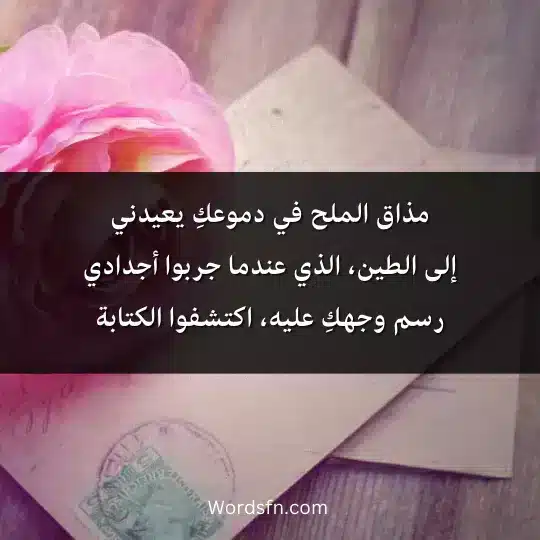 Quotes-Abdel-Azim-Finjan 3 - فن العبارات مذاق الملح في دموعكِ يعيدني إلى الطين، الذي عندما جربوا أجدادي رسم وجهكِ عليه، اكتشفوا الكتابة