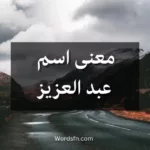 معنى اسم عبد العزيز