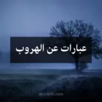 عبارات عن الهروب