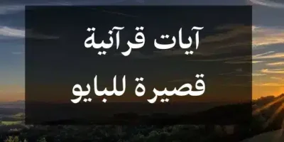 آيات قرآنية قصيرة للبايو