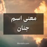 معنى اسم جنان