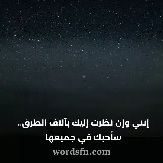 إنني وإن نظرت إليك بآلاف الطرق سأحبك في جميعها - فن العبارات إنني وإن نظرت إليك بآلاف الطرق سأحبك في جميعها حالة واتس اب حب