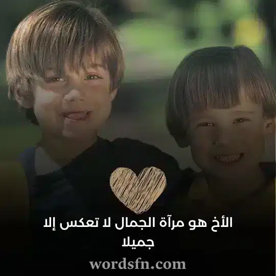 الأخ هو مرآة الجمال لا تعكس إلا جميلا حالات عن الاخ