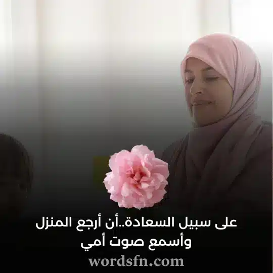 على سبيل السعادة أن أرجع المنزل وأسمع صوت أمي حالات عن الأم