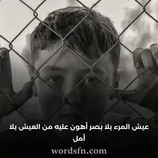 عيش المرء بلا بصر أهون عليه من العيش بلا أمل حالات واتس اب