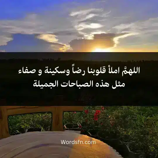 اللهمَّ املأ قلوبنا رضاً وسكينة و صفاء
مثل هذه الصباحات الجميلة
