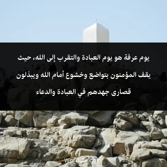 Phrases-abou-the-day-of-Arafa 3 - فن العبارات يوم عرفة هو يوم العبادة والتقرب إلى الله
