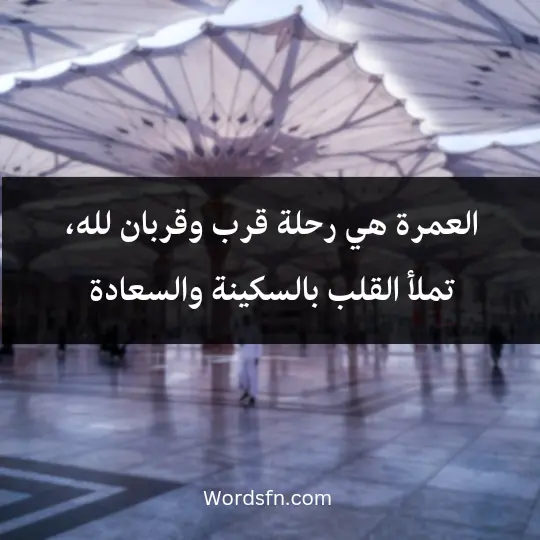 العمرة هي رحلة قرب وقربان لله، تملأ القلب بالسكينة والسعادة