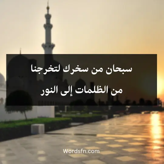 Touching-words-about-the-Prophet1 - فن العبارات سبحان من سخرك لتخرجنا من الظلمات إلى النور