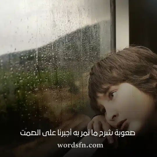 صعوبة شرح ما نمر به أجبرنا على الصمت حالات واتس اب كتابة عن الحياة