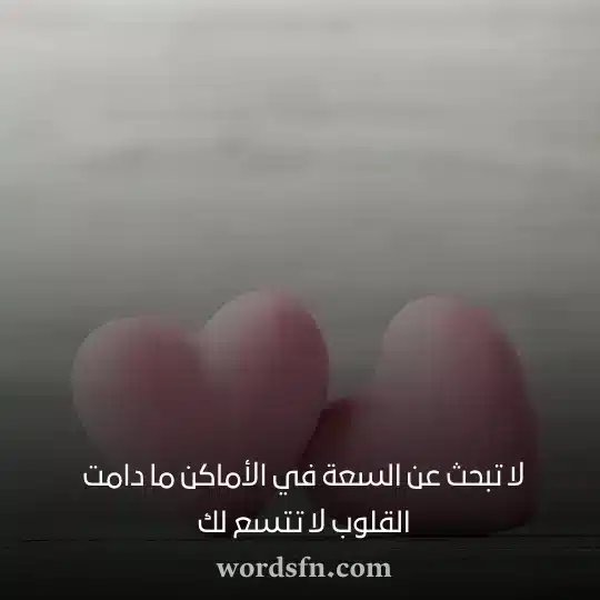 لا تبحث عن السعة في الأماكن ما دامت القلوب لا تتسع لكwebp - فن العبارات لا تبحث عن السعة في الأماكن ما دامت القلوب لا تتسع لك حالات واتس جميلة