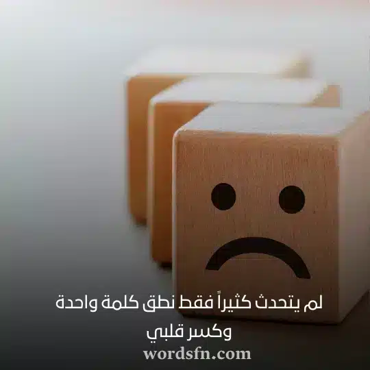 لم يتحدث كثيراً فقط نطق كلمة واحدة وكسر قلبي حزن حالات واتس
