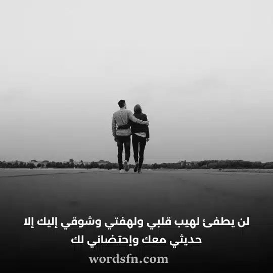 لن يطفئ لهيب قلبي ولهفتي وشوقي إليك إلا حديثي معك وإحتضاني لك حالات حب رومانسية