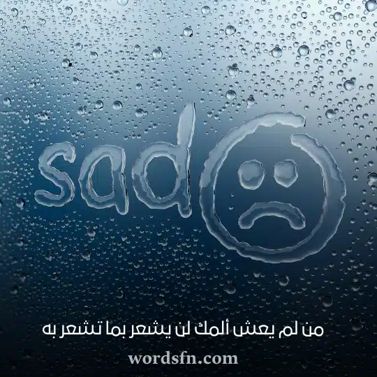 من لم يعش ألمك لن يشعر بما تشعر به - فن العبارات من لم يعش ألمك لن يشعر بما تشعر به كلام حالات واتس