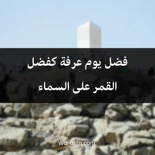 فضل يوم عرفة كفضل القمر على السماء