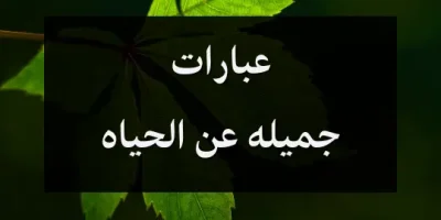 عبارات جميله عن الحياه