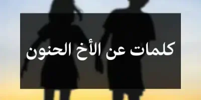 كلمات عن الأخ الحنون