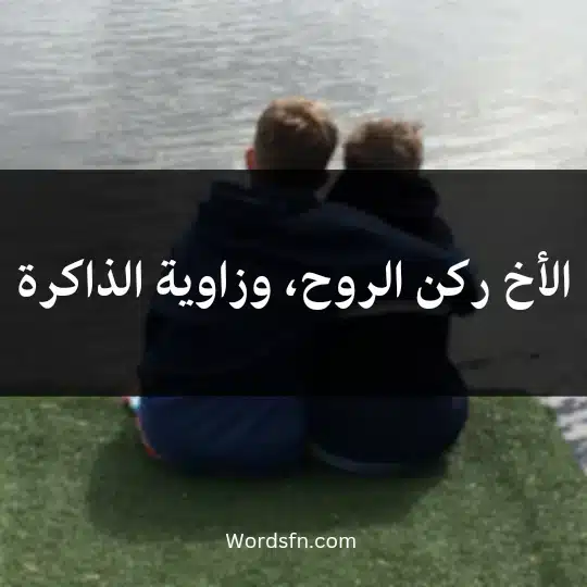 Words-about-a-kind-brother2 - فن العبارات الأخ ركن الروح، وزاوية الذاكرة