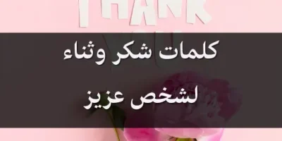 كلمات شكر وثناء لشخص عزيز