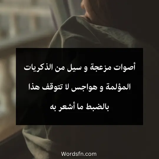 أصوات مزعجة و سيل من الذكريات المؤلمة و هواجس لا تتوقف هذا بالضبط ما أشعر به