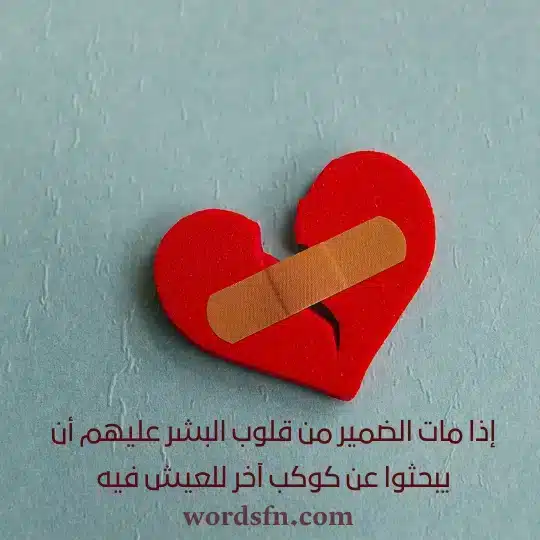 إذا مات الضمير من قلوب البشر عليهم أن يبحثوا عن كوكب آخر للعيش فيهwebp - فن العبارات إذا مات الضمير من قلوب البشر عليهم أن يبحثوا عن كوكب آخر للعيش فيه حالات واتس اب حلوه