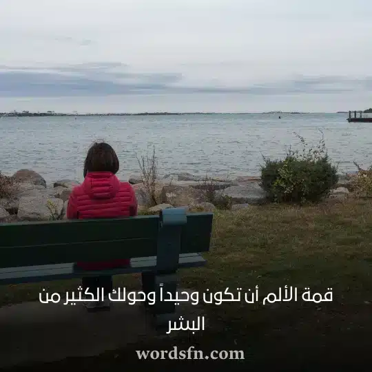 قمة الألم أن تكون وحيداً وحولك الكثير من البشرwebp - فن العبارات قمة الألم أن تكون وحيداً وحولك الكثير من البشر حالات واتس اب كتابة عن الحياة