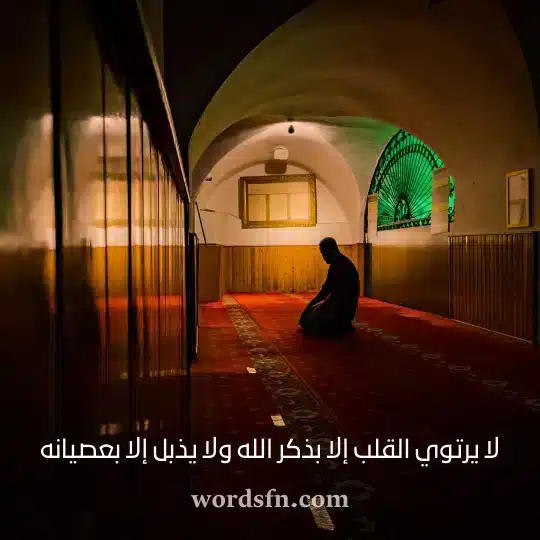 لا يرتوي القلب إلا بذكر الله ولا يذبل إلا بعصيانهwebp - فن العبارات لا يرتوي القلب إلا بذكر الله ولا يذبل إلا بعصيانه حالات يوم الجمعه