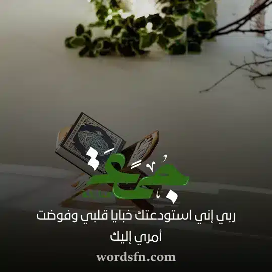 ربي إني استودعتك خبايا قلبي وفوضت أمري إليك حالات الجمعه