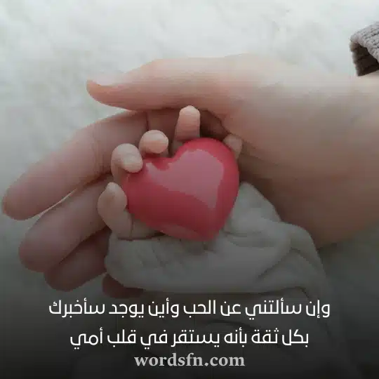 وإن سألتني عن الحب وأين يوجد سأخبرك بكل ثقة بأنه يستقر في قلب أميwebp - فن العبارات وإن سألتني عن الحب وأين يوجد سأخبرك بكل ثقة بأنه يستقر في قلب أمي حالات للام
