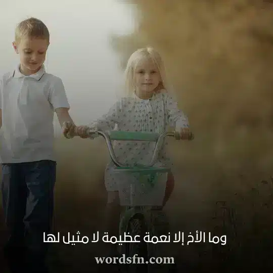 وما الأخ إلا نعمة عظيمة لا مثيل لها - فن العبارات وما الأخ إلا نعمة عظيمة لا مثيل لها حالات واتساب عن الاخ