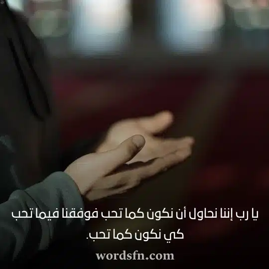 يا رب إننا نحاول أن نكون كما تحب فوفقنا فيما تحب كي نكون كما تحب دعاء حالات واتس دينيه