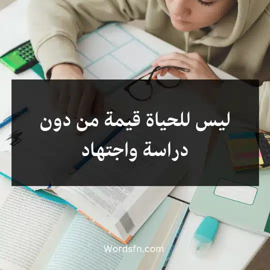 Phrases-about-diligence-in-study3 - فن العبارات ليس للحياة قيمة من دون دراسة واجتهاد