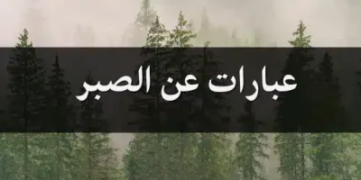 عبارات عن الصبر