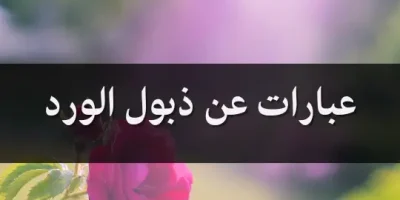عبارات عن ذبول الورد
