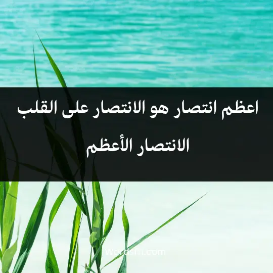 اعظم انتصار هو الانتصار على القلب الانتصار الأعظم