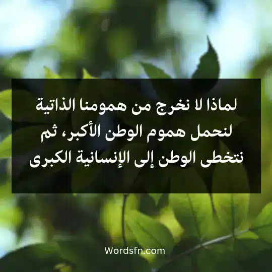 Sayings-of-Mustafa-Mahmoud3 - فن العبارات لماذا لا نخرج من همومنا الذاتية لنحمل هموم الوطن الأكبر، ثم نتخطى الوطن إلى الإنسانية الكبرى