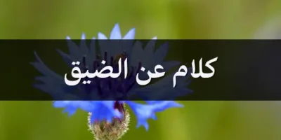 كلام عن الضيق