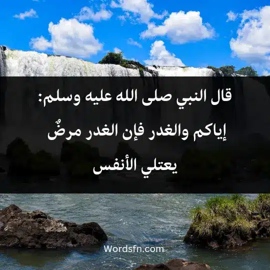 Talk about the treachery of relatives2 - فن العبارات قال النبي صلى الله عليه وسلم: إياكم والغدر، فإن الغدر مرضٌ يعتلي الأنفس