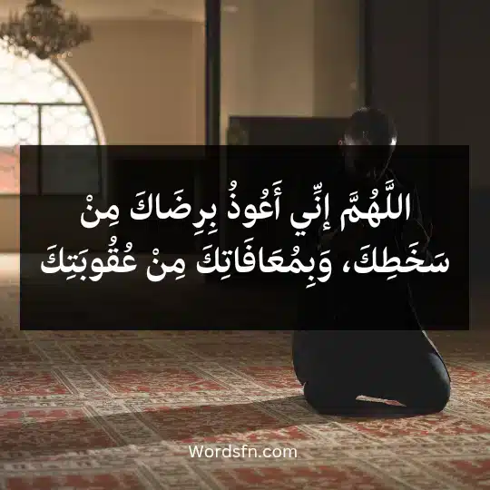 Witr-prayer-supplications3 - فن العبارات اللَّهُمَّ إنِّي أَعُوذُ بِرِضَاكَ مِنْ سَخَطِكَ، وَبِمُعَافَاتِكَ مِنْ عُقُوبَتِكَ