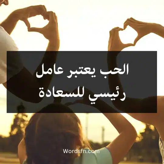 الحب يعتبر عامل رئيسي للسعادة