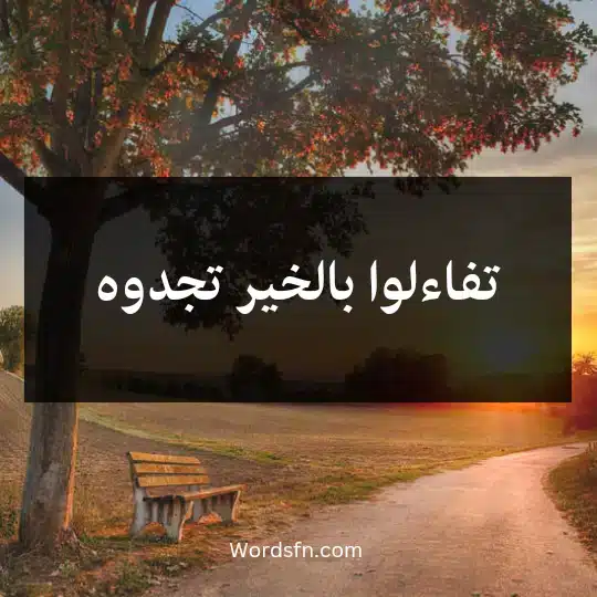 تفاءلوا بالخير تجدوه