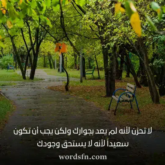 لا تحزن لأنه لم يعد بجوارك ولكن يجب أن تكون سعيداً لأنه لا يستحق وجودكwebp - فن العبارات لا تحزن لأنه لم يعد بجوارك ولكن يجب أن تكون سعيداً لأنه لا يستحق وجودك حالات واتساب حزن