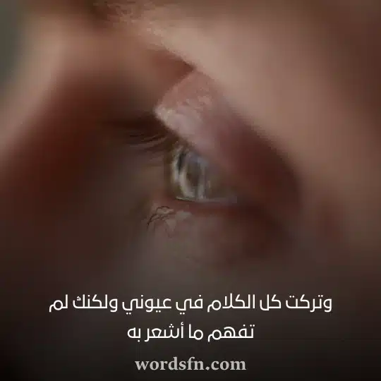 وتركت كل الكلام في عيوني ولكنك لم تفهم ما أشعر به - فن العبارات وتركت كل الكلام في عيوني ولكنك لم تفهم ما أشعر به حالات جميله